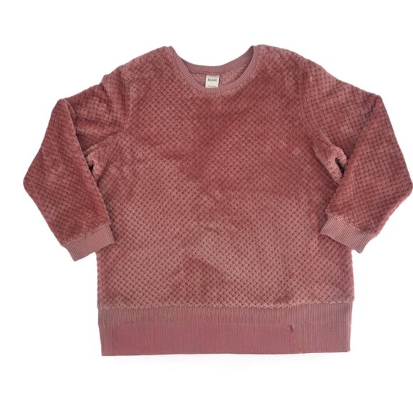 Blair Pink Popcorn Knit Cozy Pullover Sweater Soft Fuzzy Size XL - Picture 5 of 8